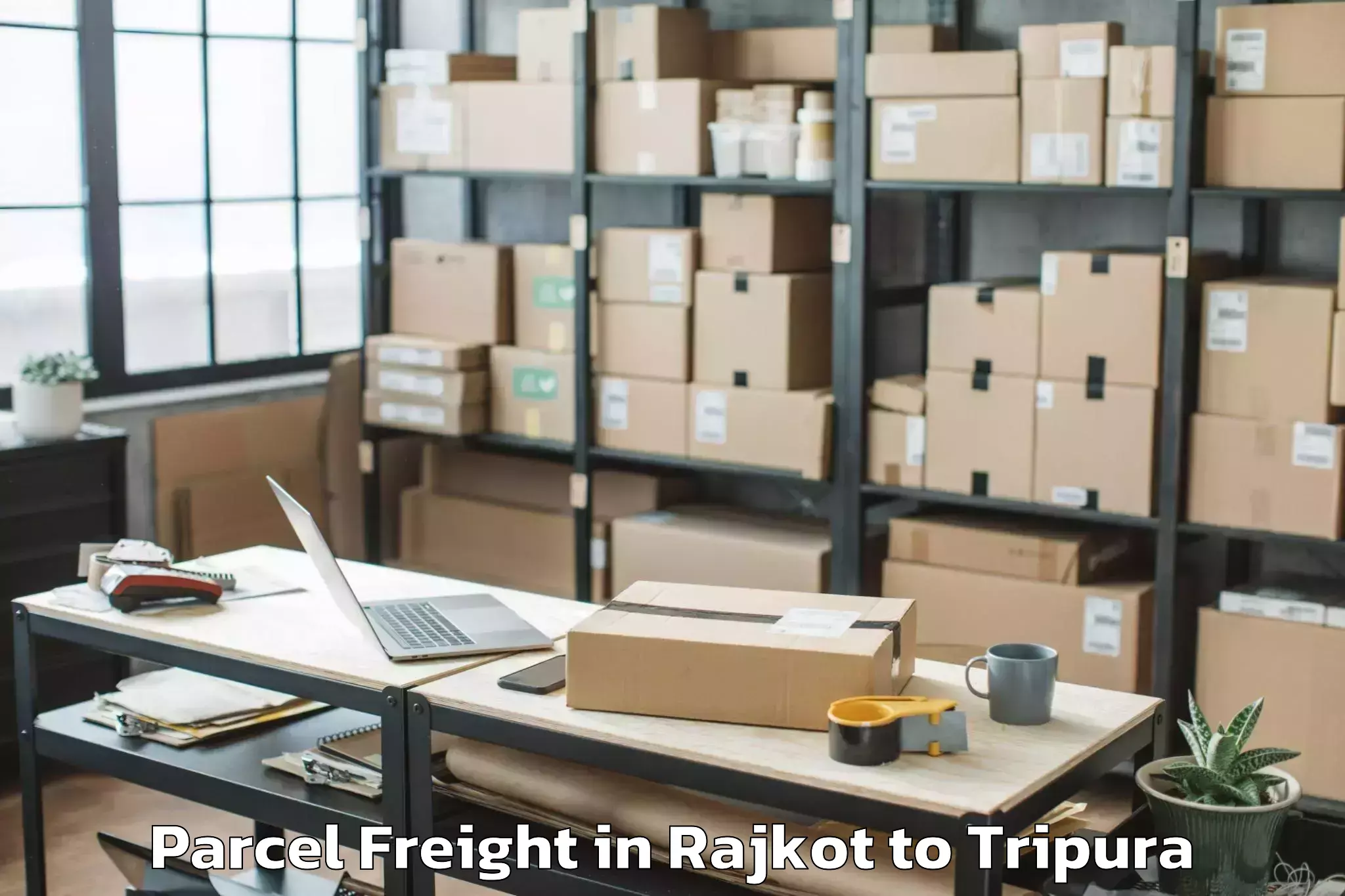 Expert Rajkot to Agartala Parcel Freight